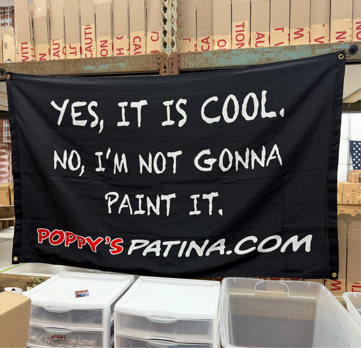 “Yes, It Is Cool” Double-Sided Shop Flag