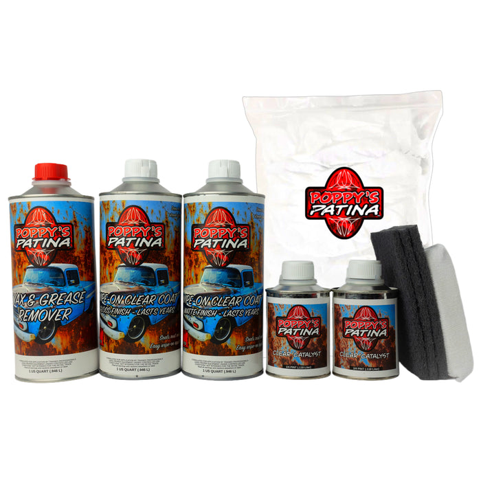 Satin Wipe-On Clear Kit