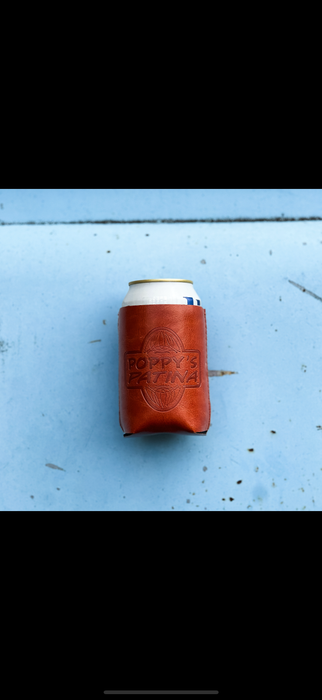 Poppy’s Patina Leather Magnetic Koozie – Classic Can Fit