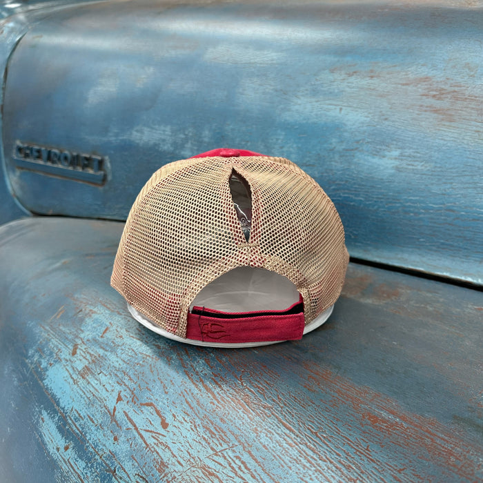 “Yes, It Is Cool…” Pony Tail Hat (Women’s Fit) Pink