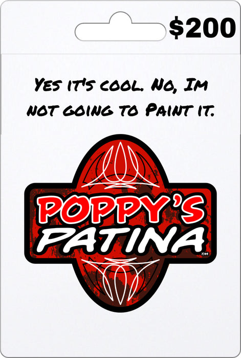 poppy's patina gift cards costco