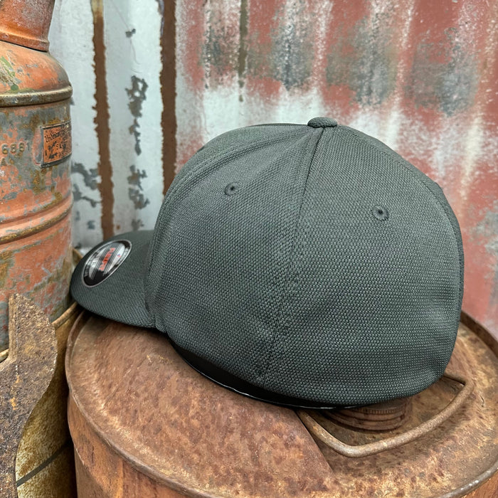 Leather Rusty but Reliable Patch (FlexFit Hat) Gray