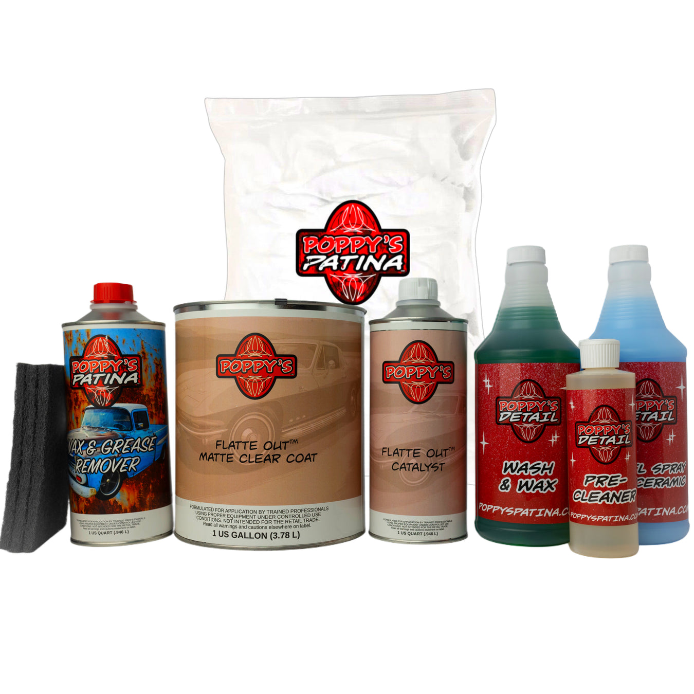 "Flatte Out" Spray Application