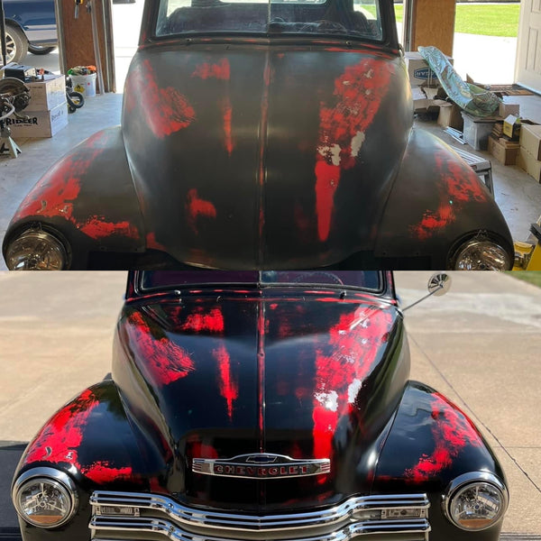 Poppy's Patina customer project — before and after