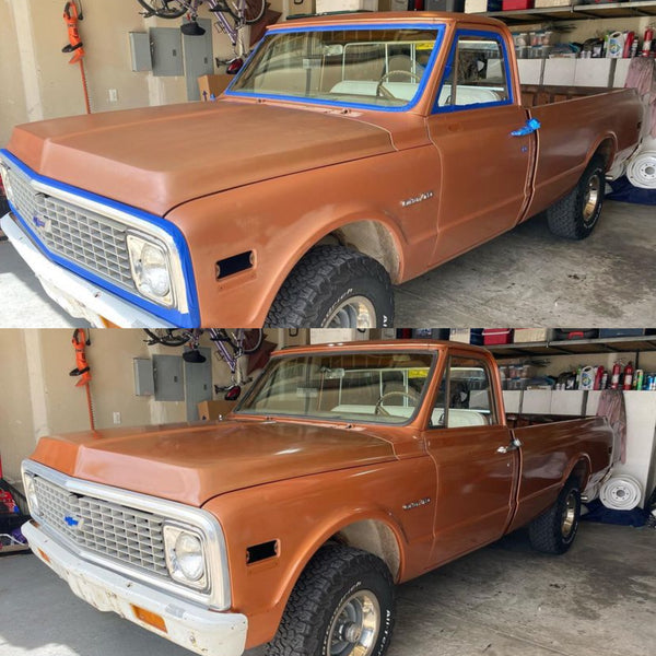 Poppy's Patina customer project — before and after