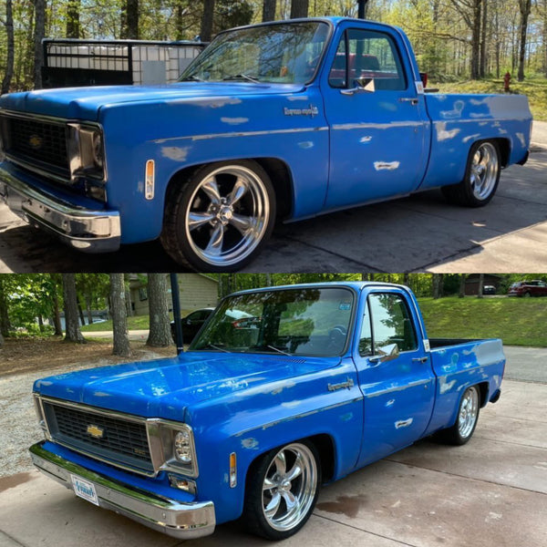 Poppy's Patina customer project — before and after