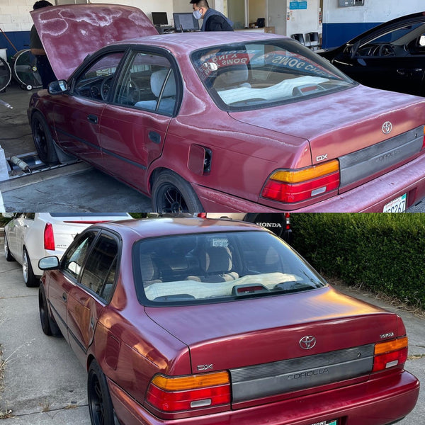 Poppy's Patina customer project — before and after