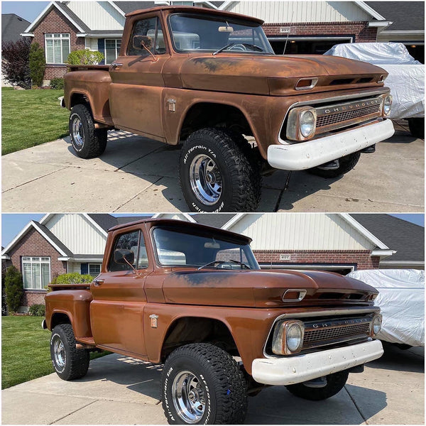 Poppy's Patina customer project — before and after