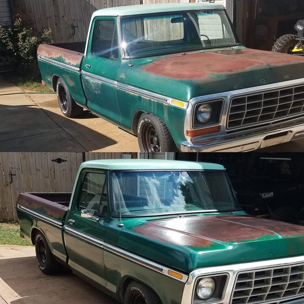 Poppy's Patina customer project — before and after