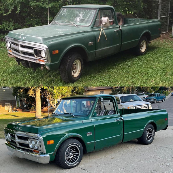 Poppy's Patina customer project — before and after