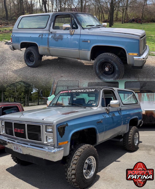 Customer project finished with Gloss Wipe-On Clear Coat — before and after