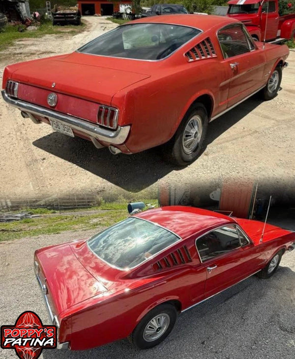 Customer project finished with Gloss Wipe-On Clear Coat — before and after