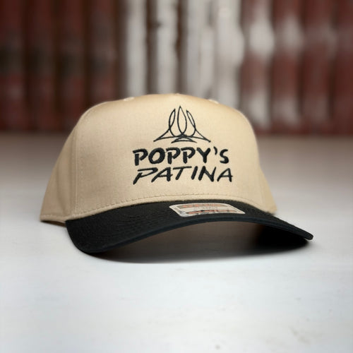 Poppy’s Patina Hat - Black/Tan (Embroidered)