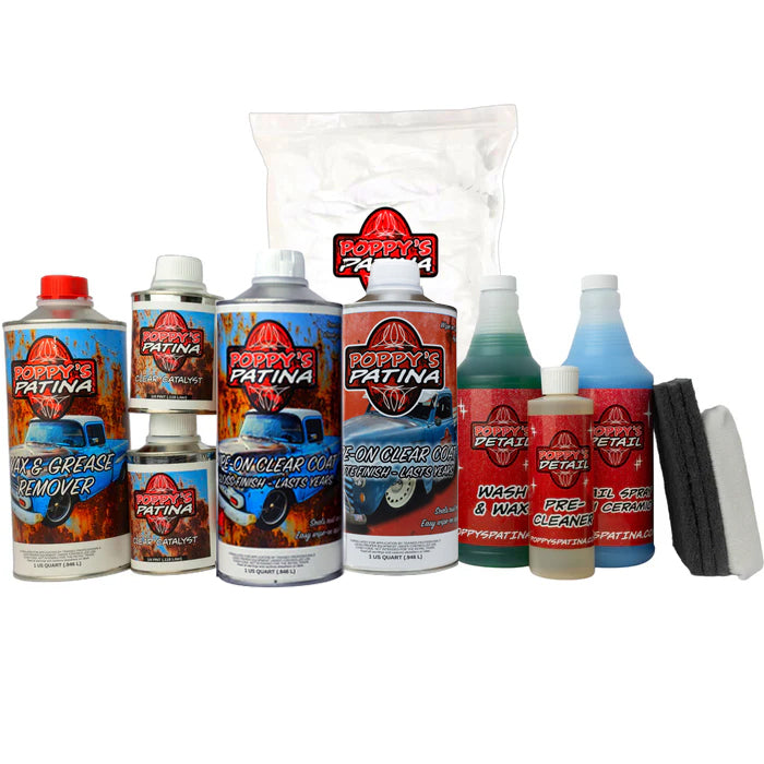 Satin Wipe-On Clear Kit — Poppy's Patina