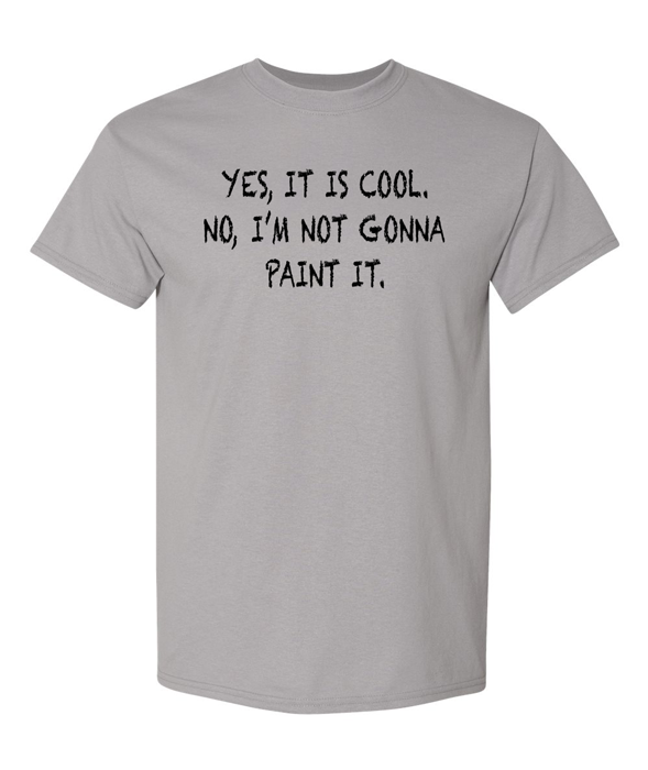 “Not Gonna Paint It” – Light Grey T-Shirt