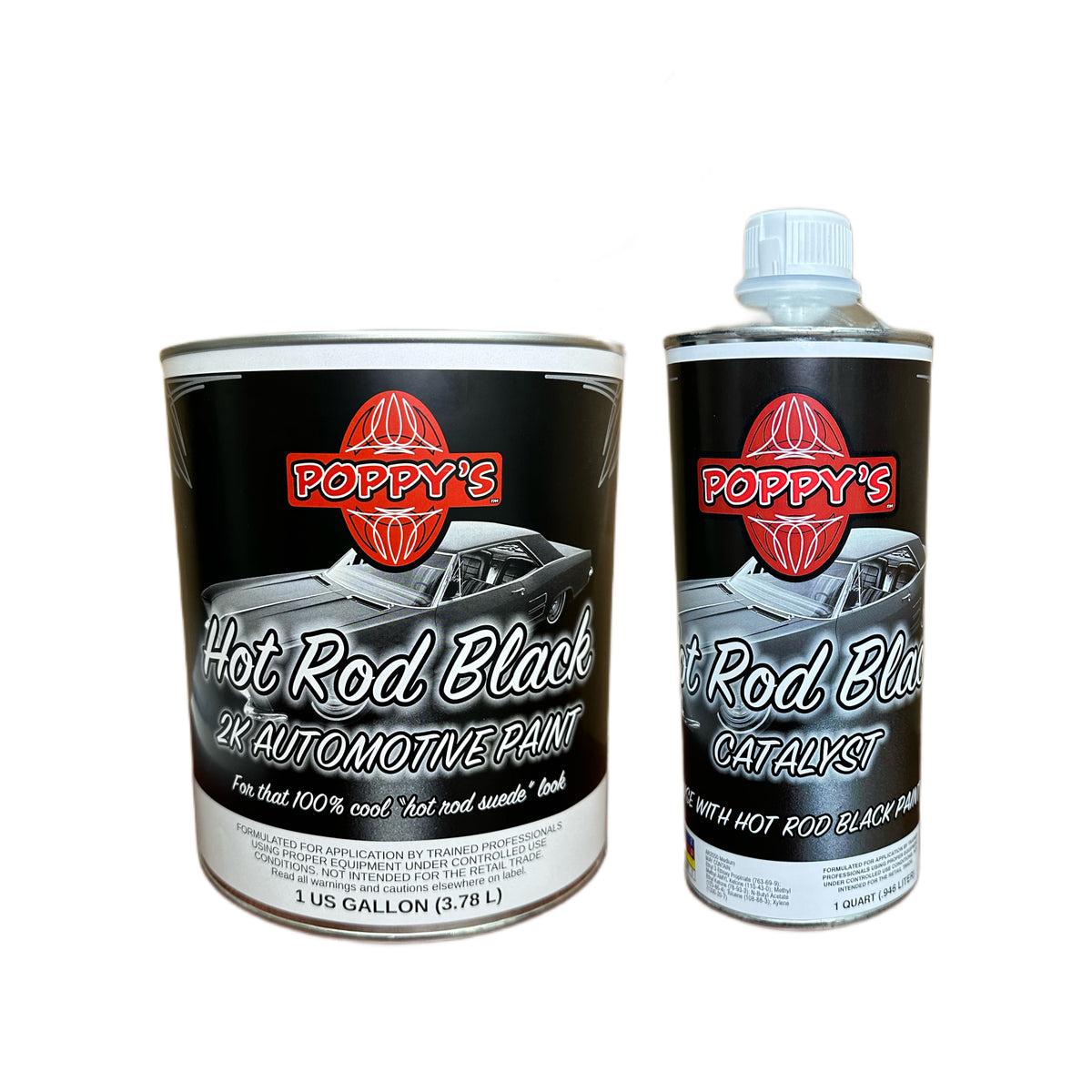 Hot Rod Black - 2K Automotive Paint 5 qt (1.25 gal) — Poppy's Patina