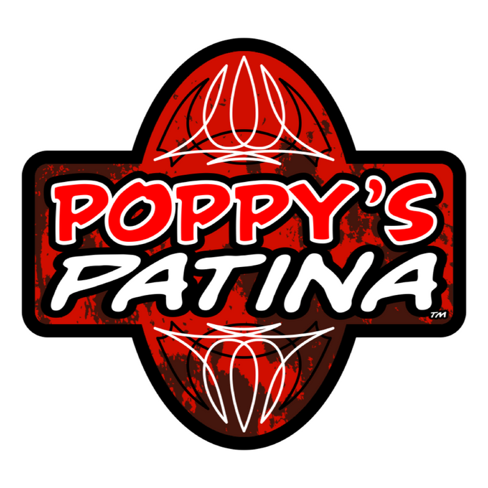 Poppy's Patina Logo - Sticker