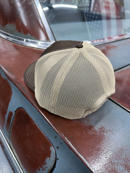 Poppy’s Patina Adjustable Trucker Hat (Richardson 112) Brown/Khaki