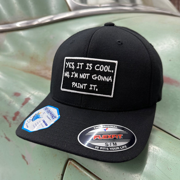 “Yes, It Is Cool” (FlexFit Hat) Black