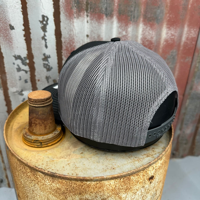 Rusty But Reliable Adjustable Trucker Hat (Richardson 112) Black/Dark Gray